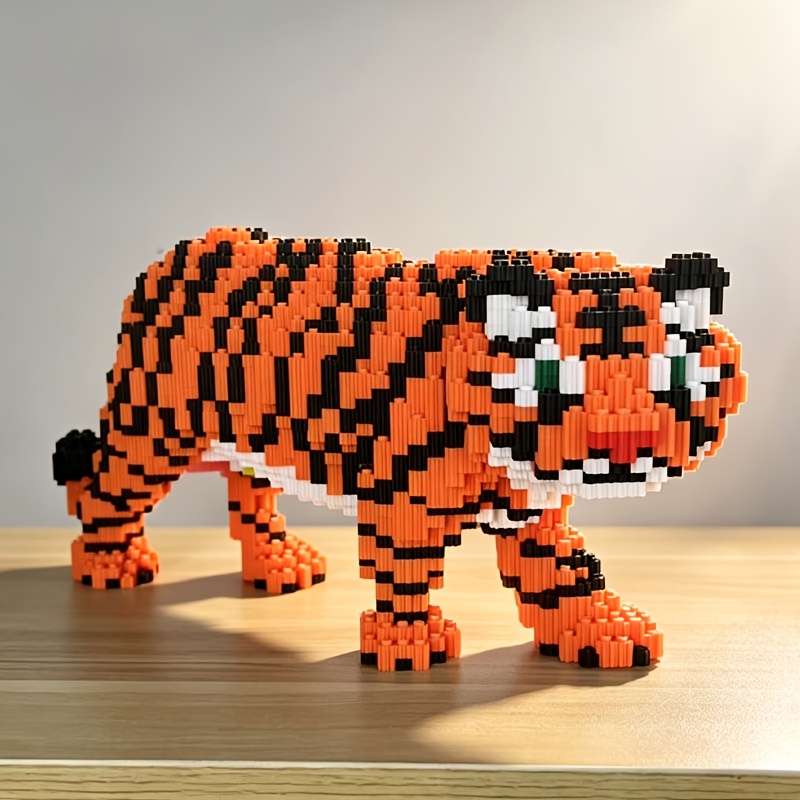 Tiger Mini Particle Building Blocks Assembly Toy, Creative Gift